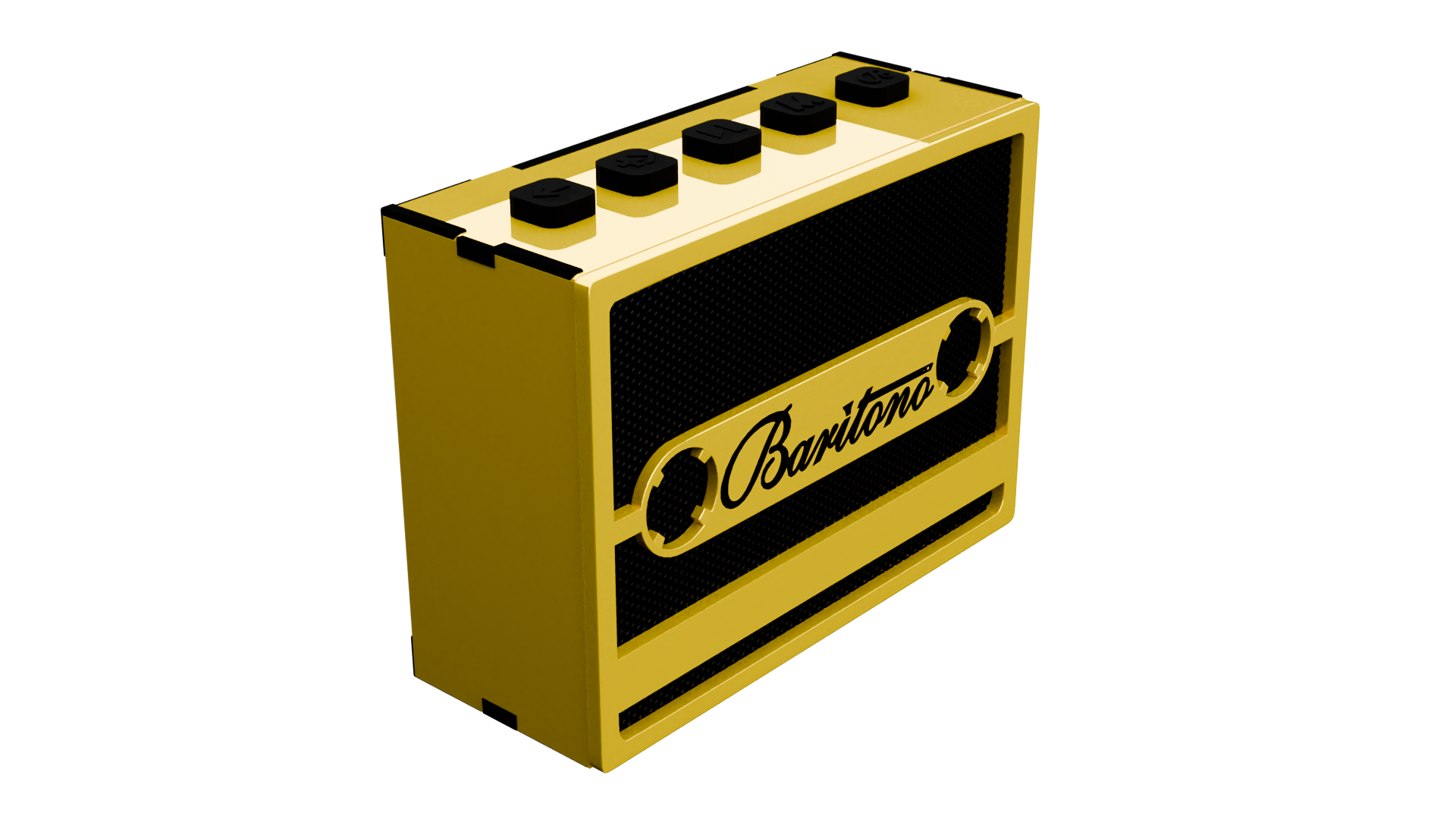 Cassette Yellow 5w Wireless Speaker