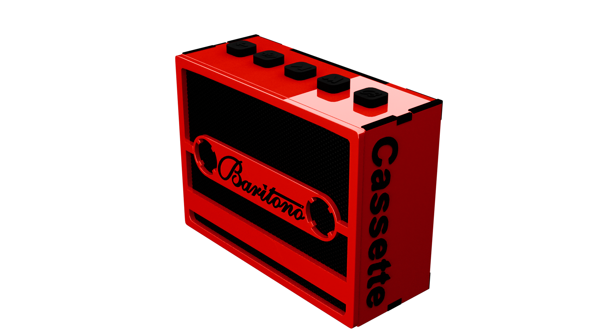 cassette Red 5w Wireless Speaker