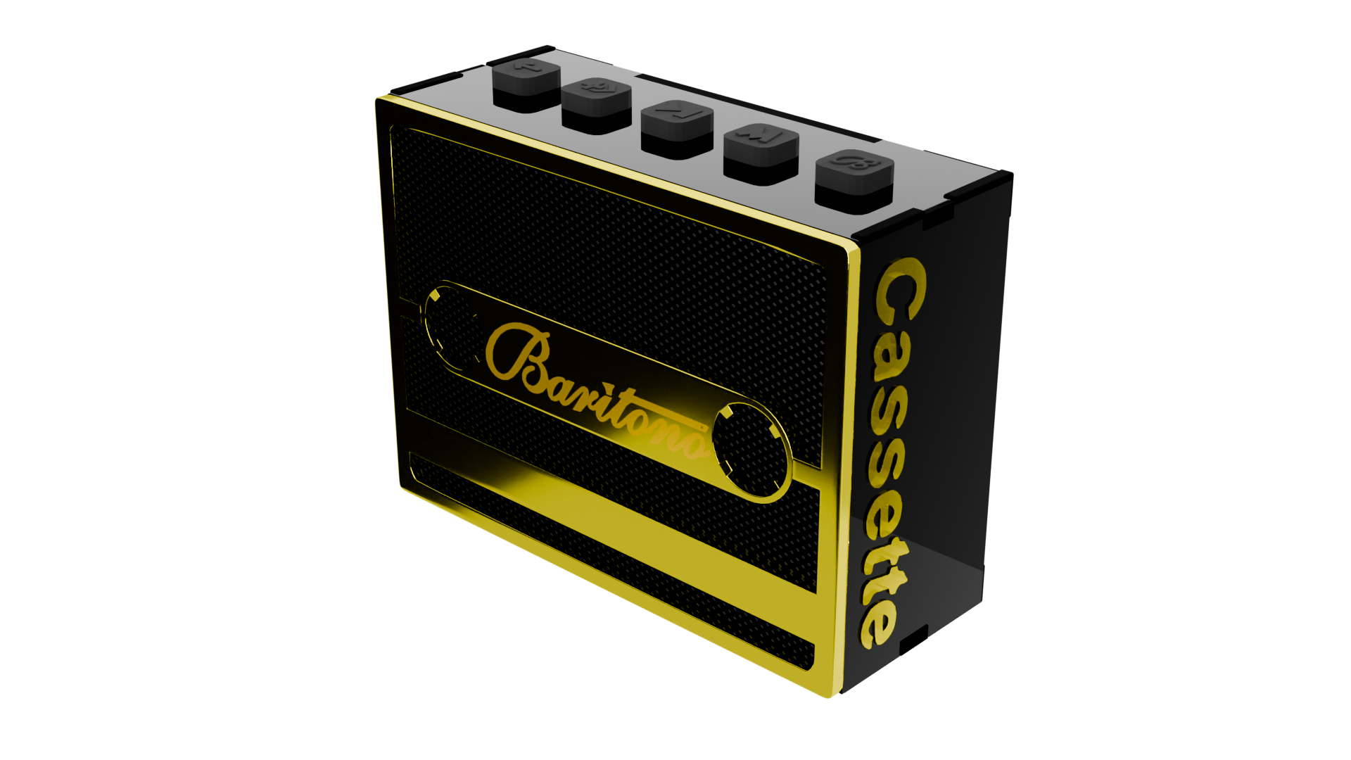 Cassette Black 5w Wireless Speaker