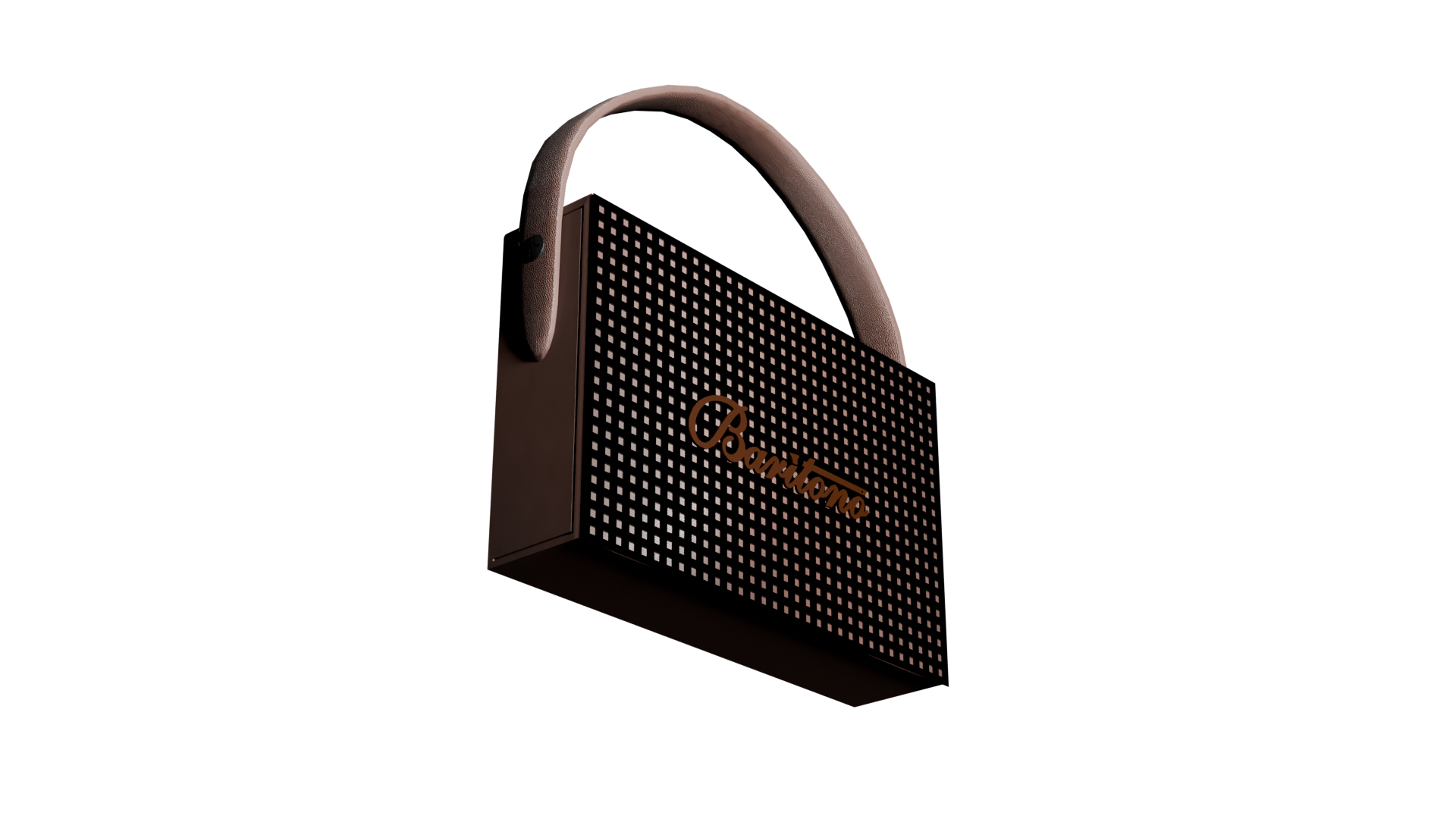 Recto-Slim Brown 10W wireless speaker