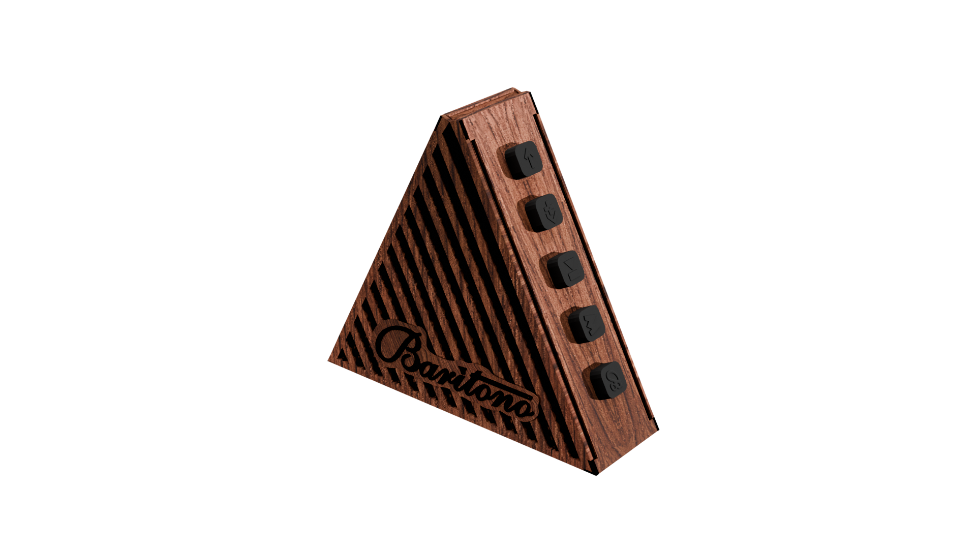 Tribe Dark Wood 7w Wireless Speaker