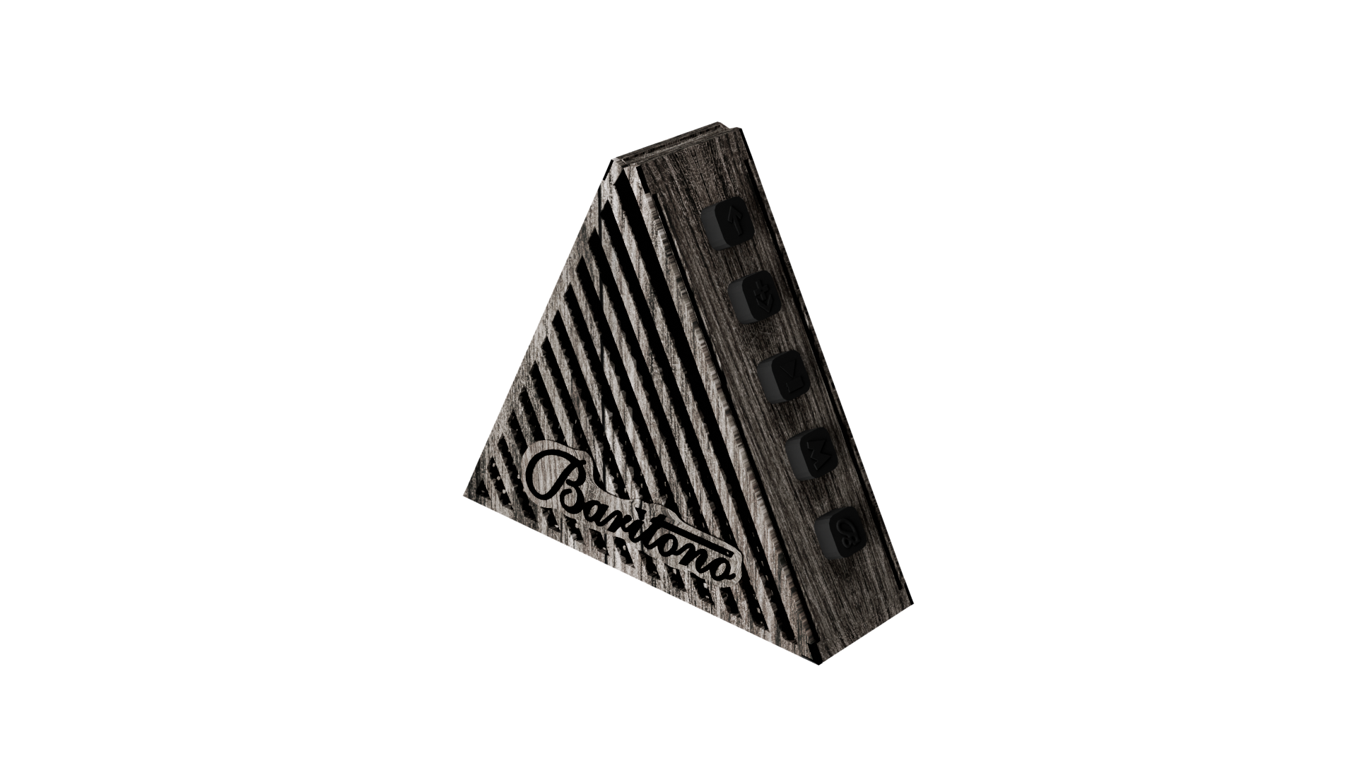 Tribe  Gray Wood 7w Wireless Speaker
