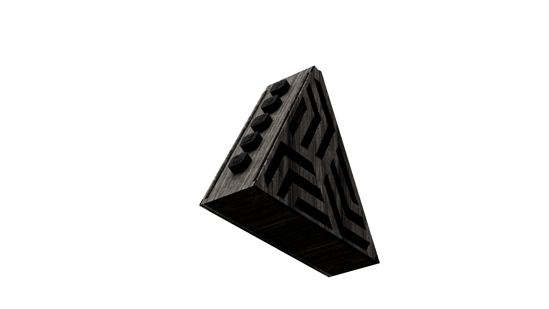 Tribe  Gray Wood 7w Wireless Speaker