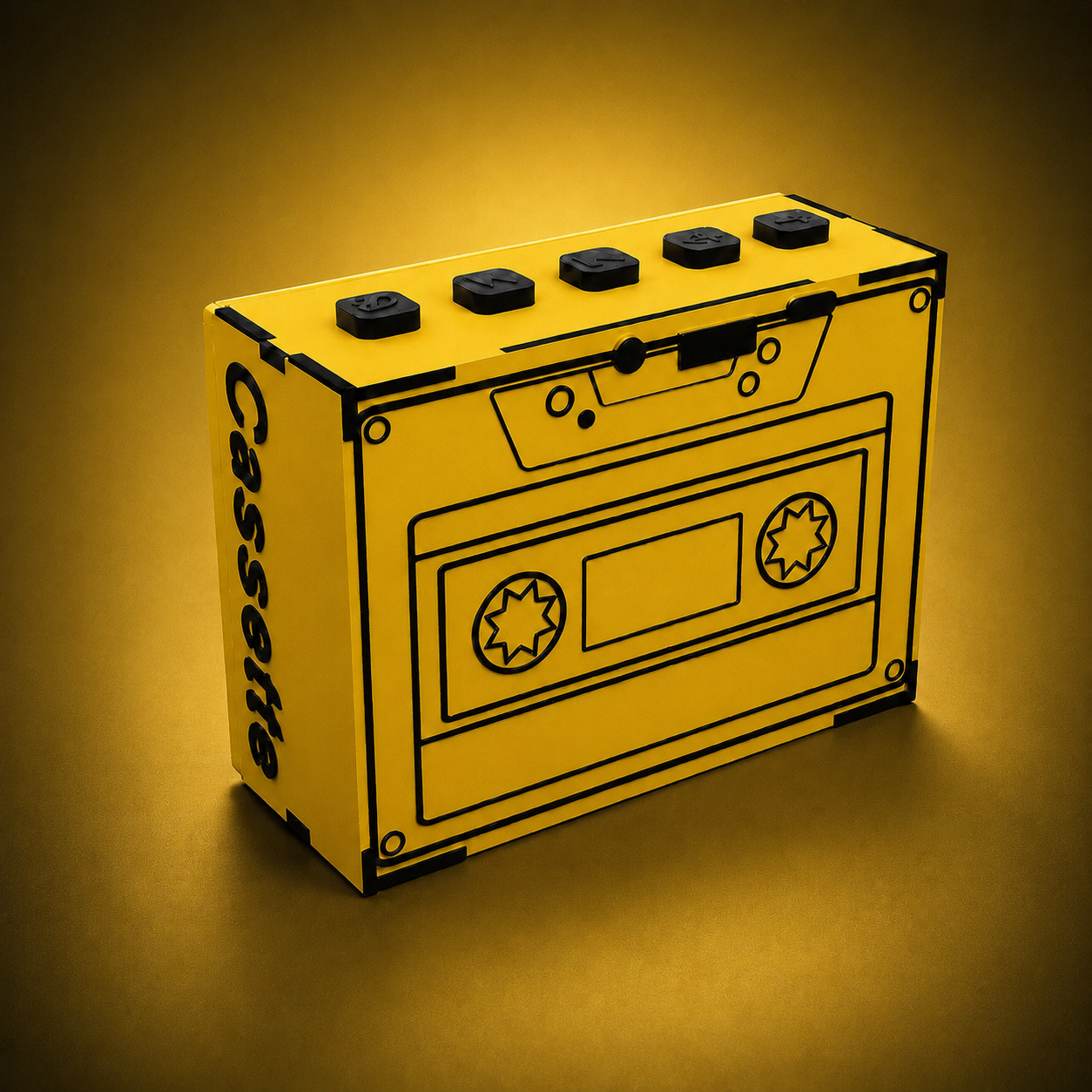 cassette Tape Electric Yellow wireless speaker (5W)