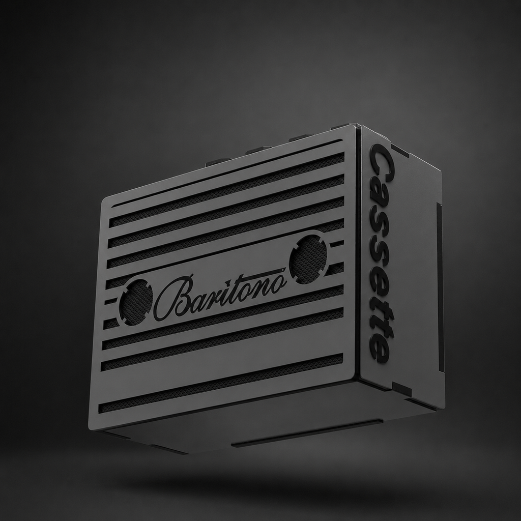 cassette Stone gray Wireless Speaker (5w)