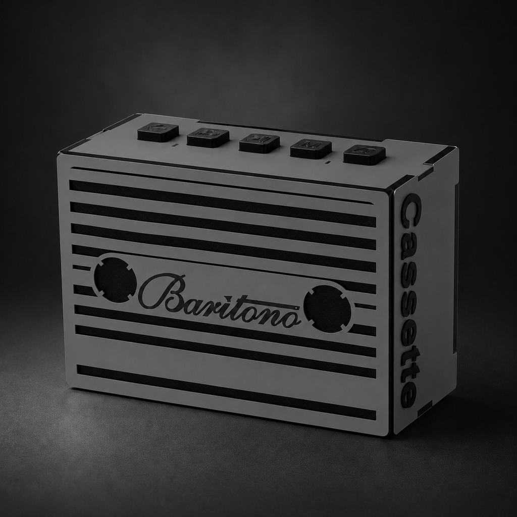 cassette Stone gray Wireless Speaker (5w)