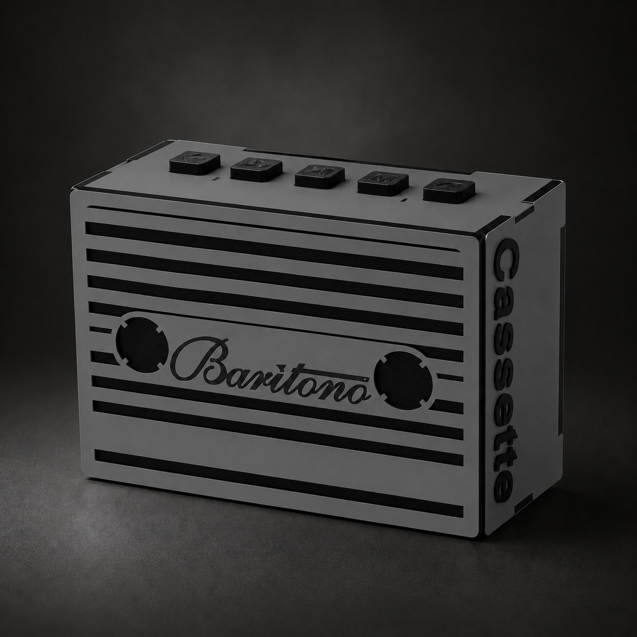 cassette Stone gray Wireless Speaker (5w)