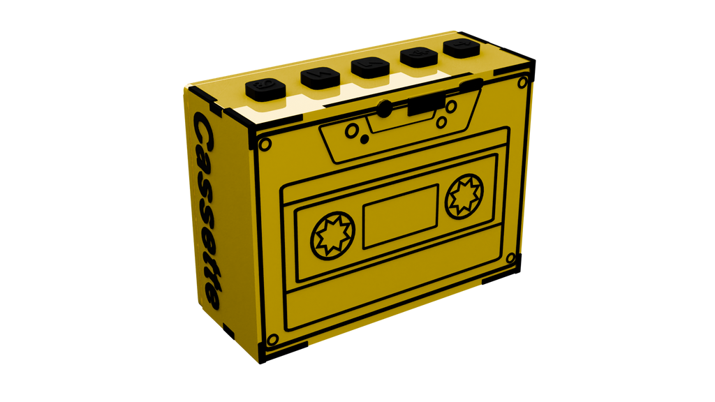 cassette Tape Electric Yellow 5w wireless speaker