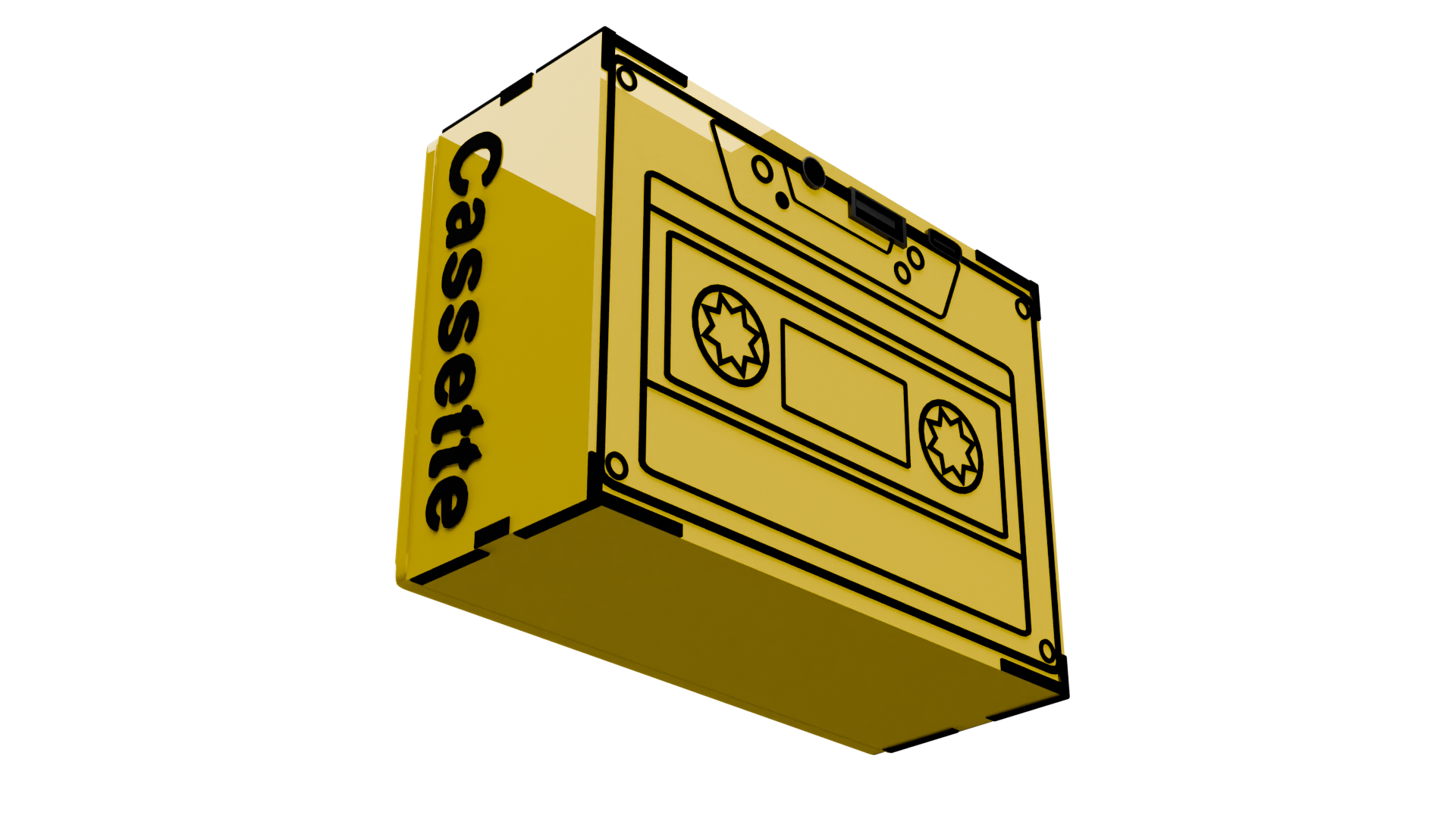 cassette Tape Electric Yellow 5w wireless speaker