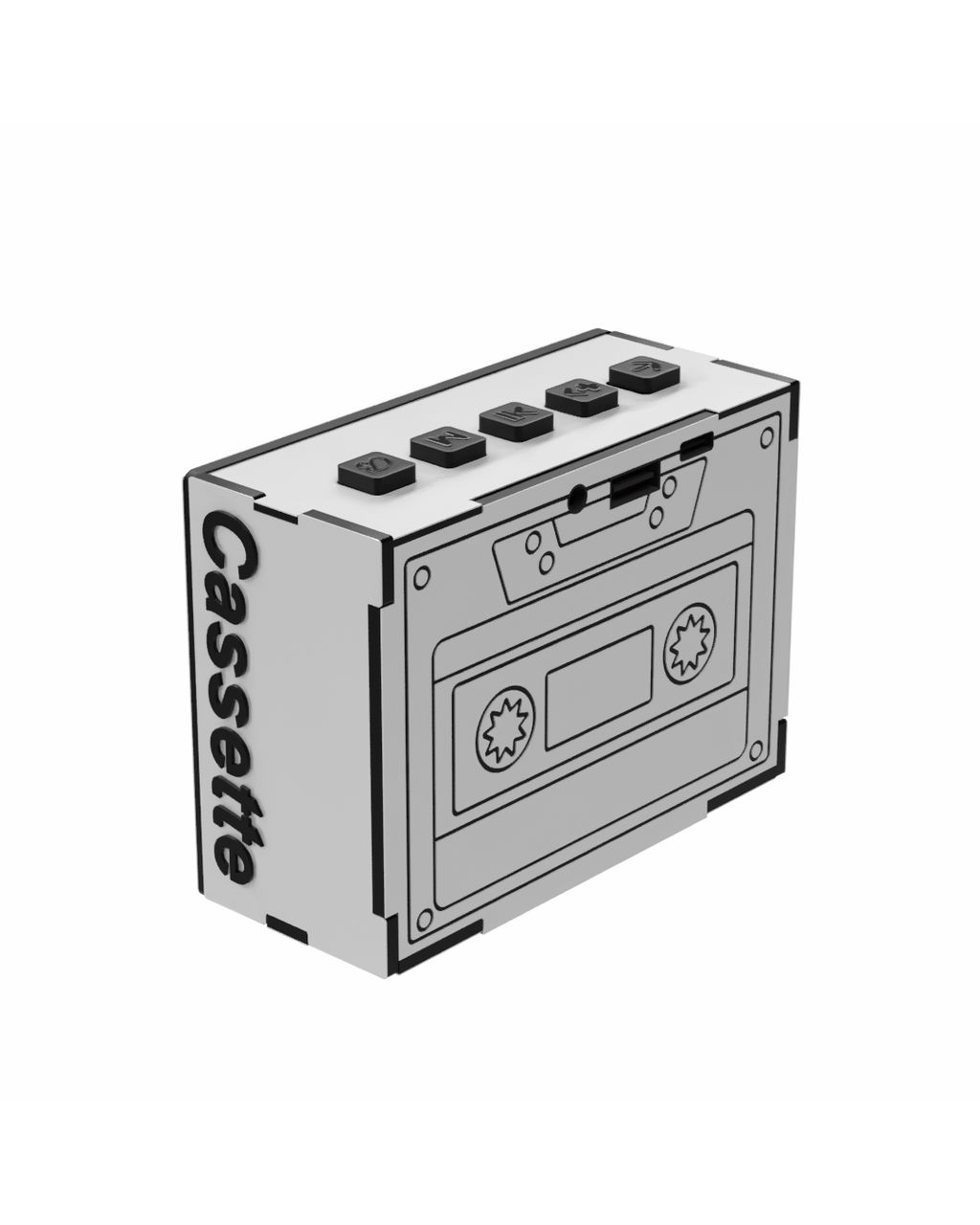 Cassette classic White 5w Wireless Speaker