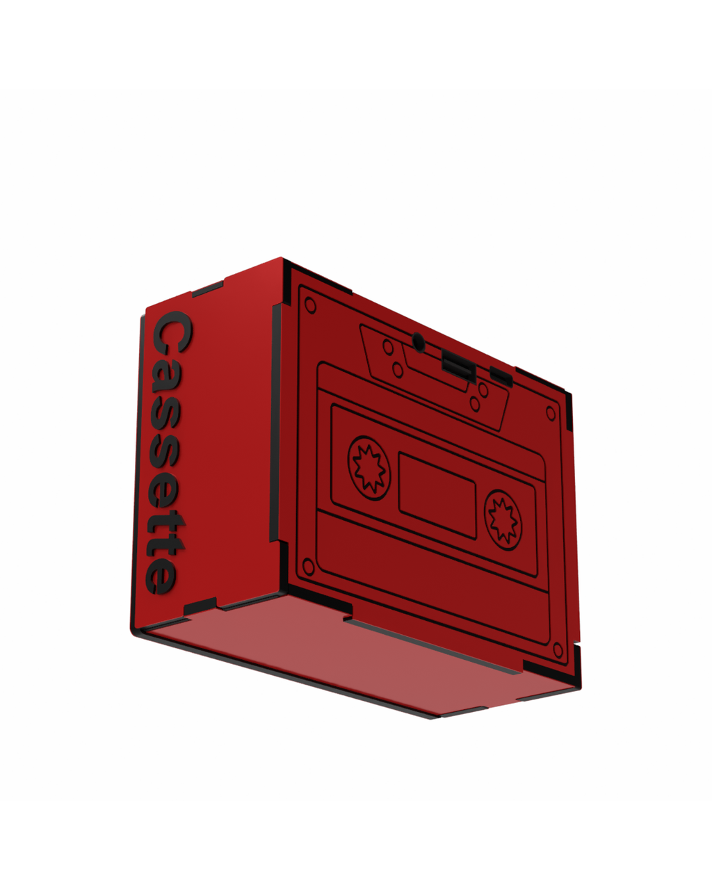 cassette Blood Red 5w Wireless Speaker