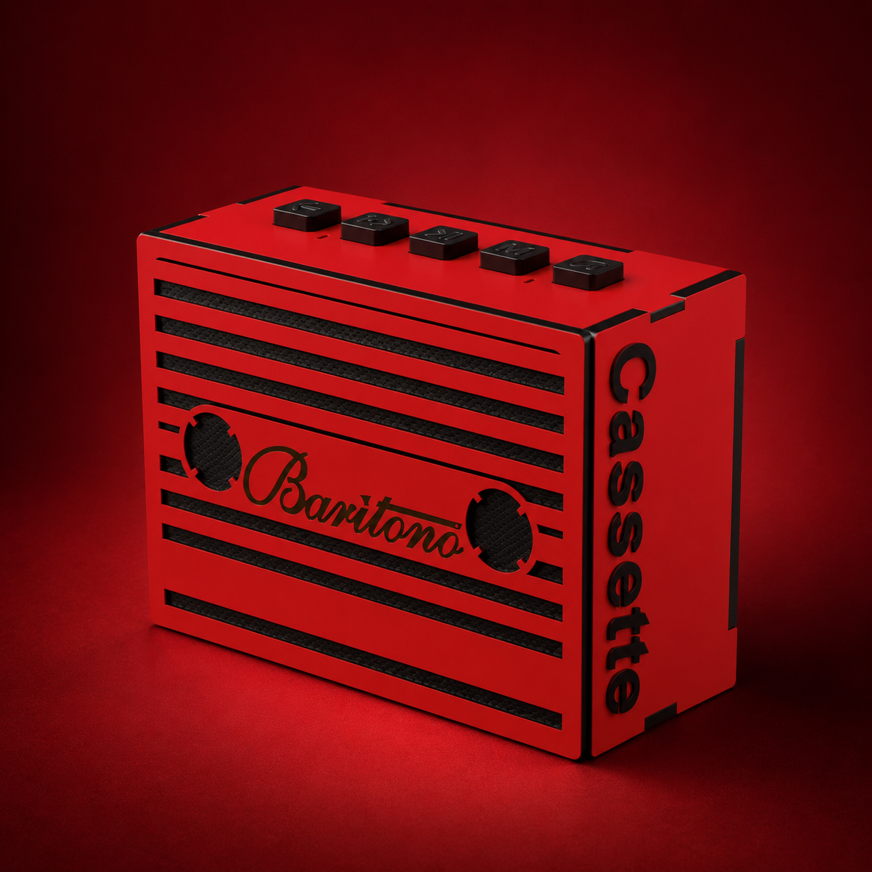 Cassette Blood Red Wireless Speaker (5W)