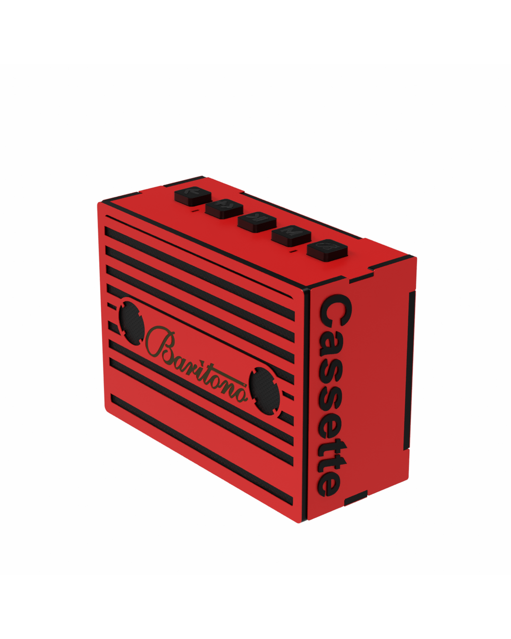 cassette Blood Red 5w Wireless Speaker