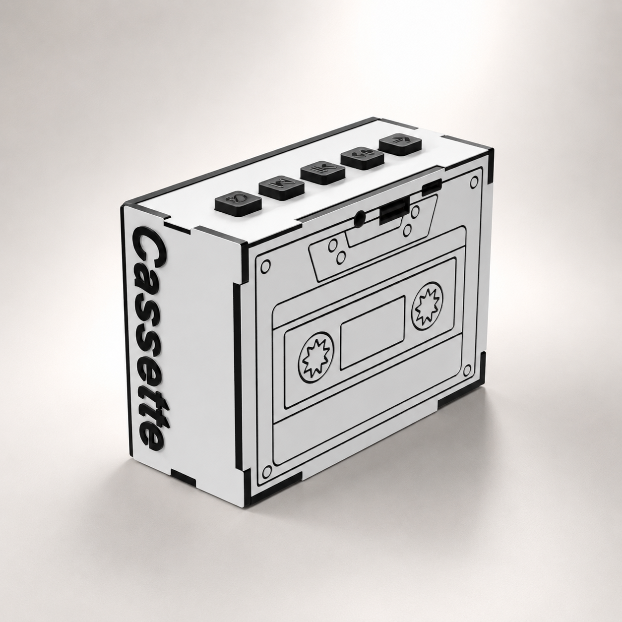 Cassette Classic White Wireless Speaker (5W)