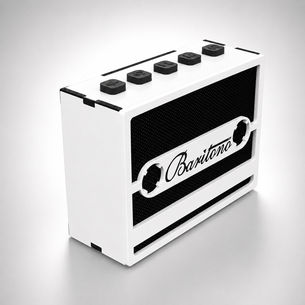 cassette Tape studio white wireless speaker (5W)