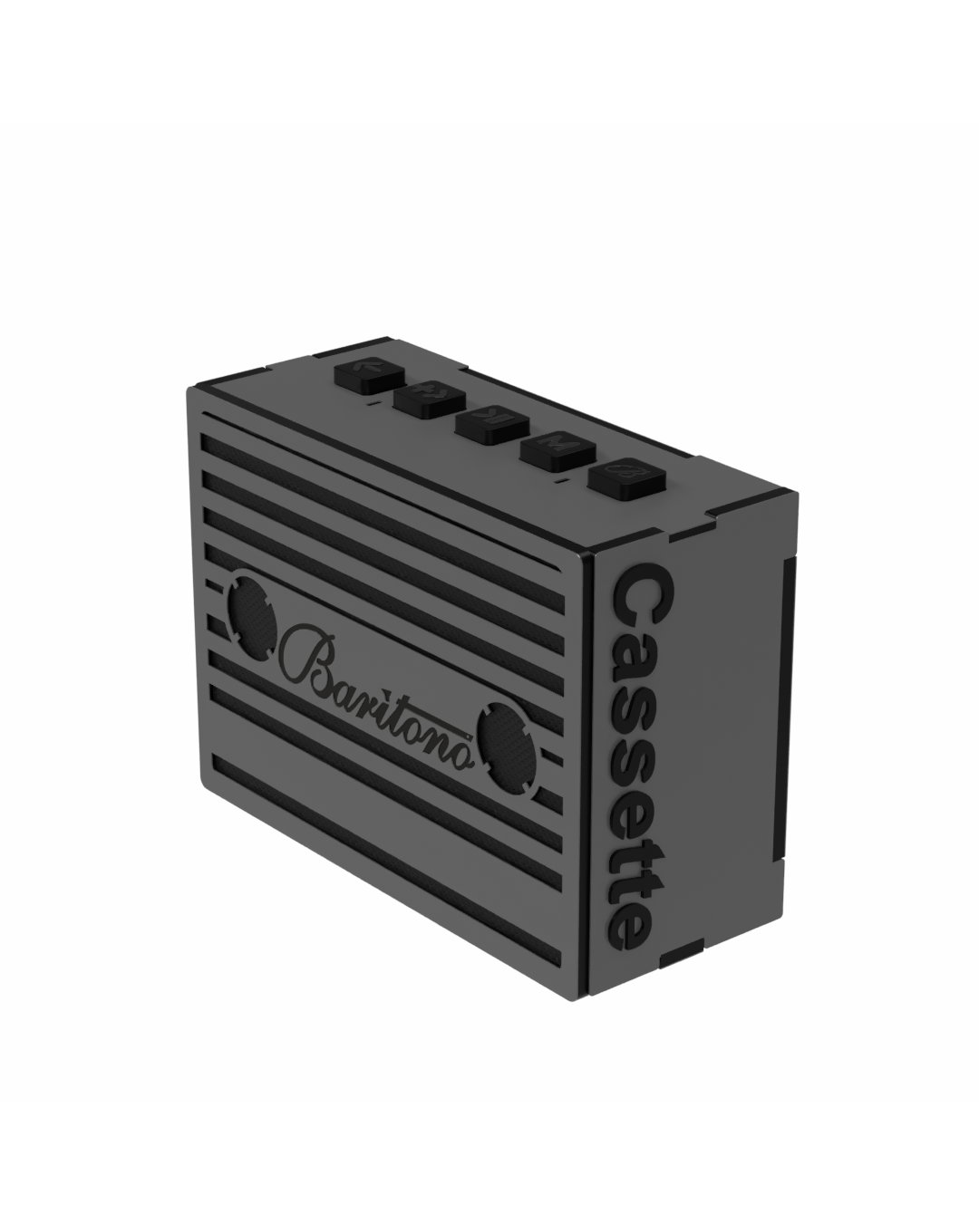 cassette Stone gray 5w Wireless Speaker