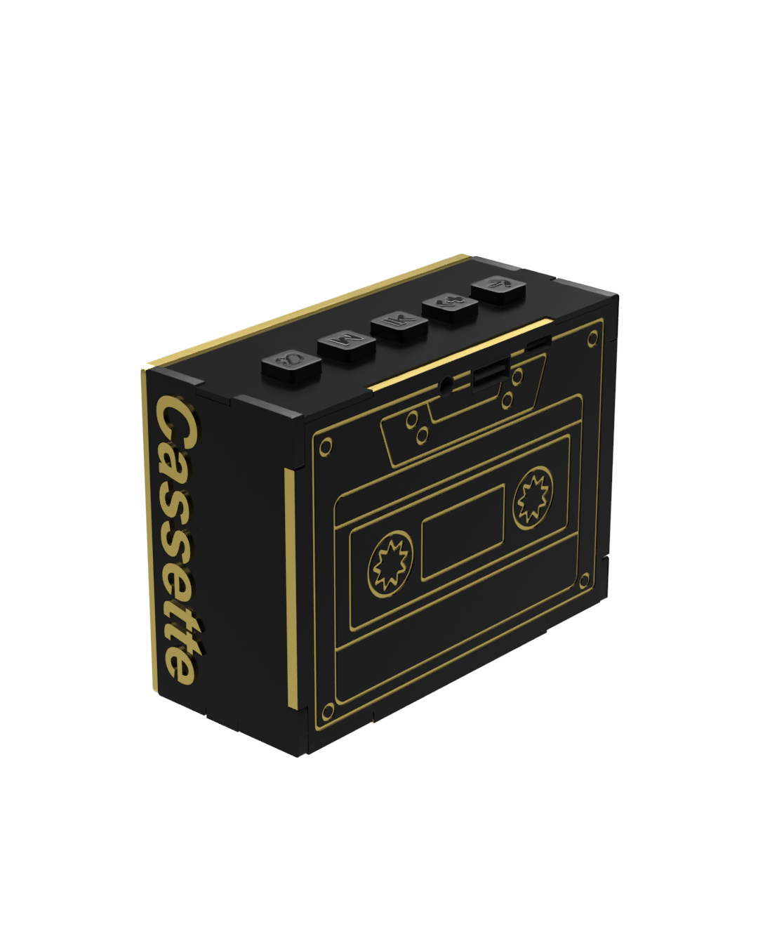 Cassette Midnight Black 5w Wireless Speaker