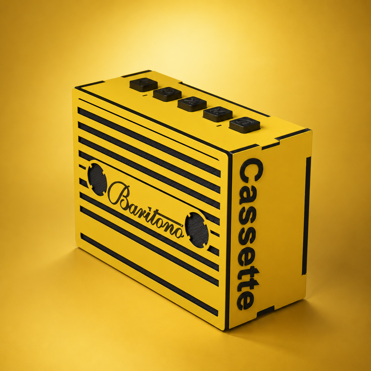 Cassette heritage Yellow Wireless Speaker (5W)