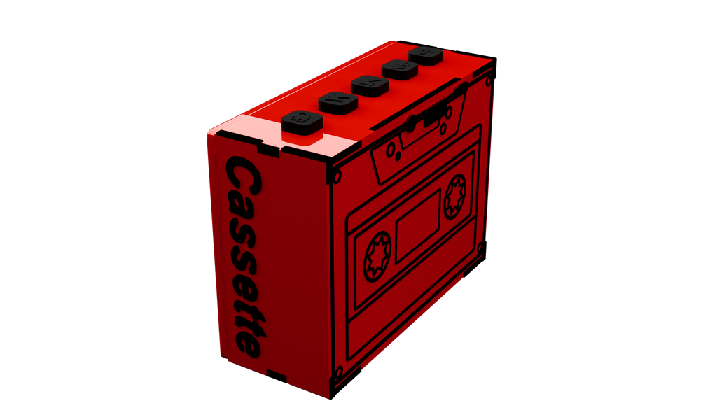 cassette Tape Signal Red 5w wireless speaker