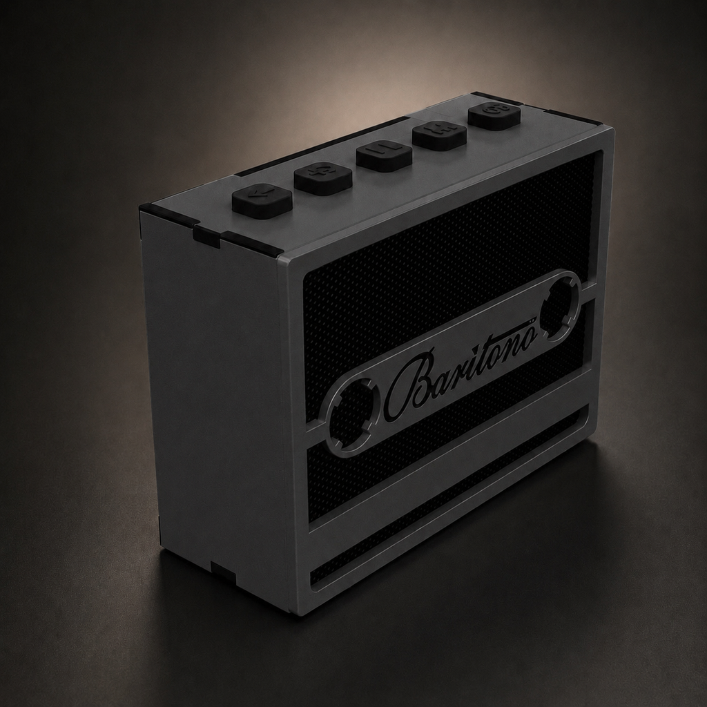 Cassette Tape Chrome Gray Wireless Speaker (5W)