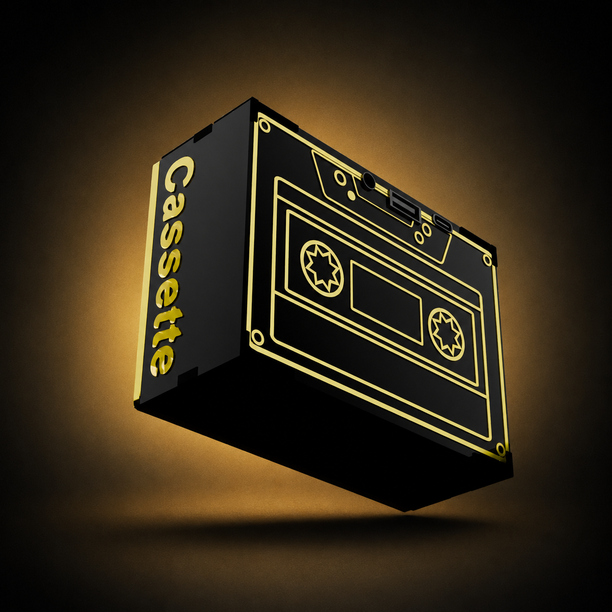 cassette Tape Midnight Black wireless speaker (5W)