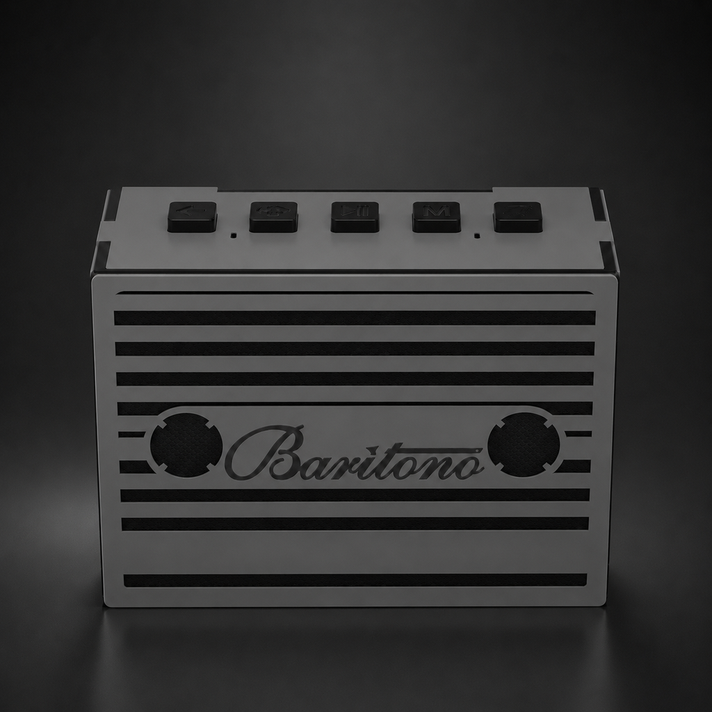 cassette Stone gray Wireless Speaker (5w)