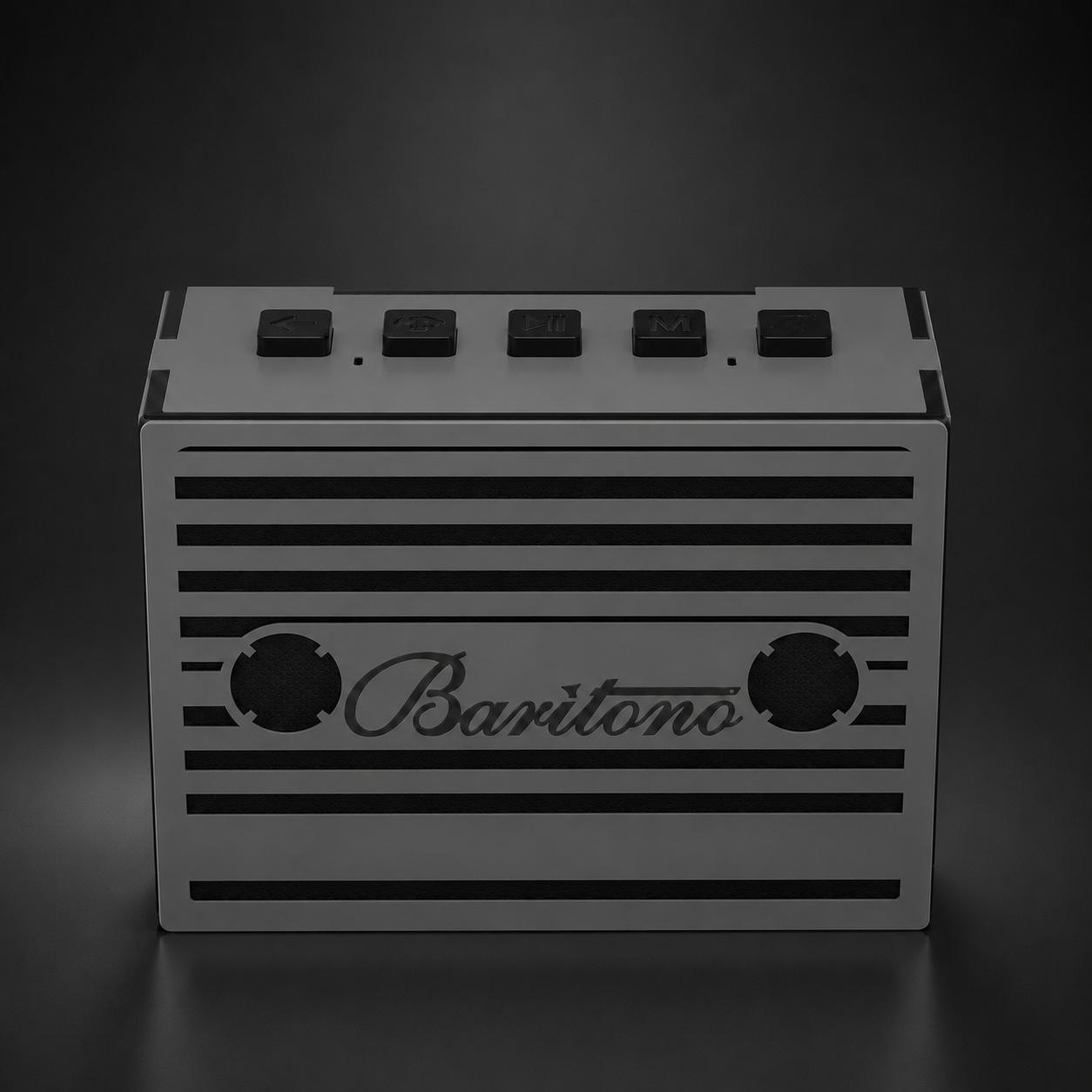 cassette Stone gray Wireless Speaker (5w)