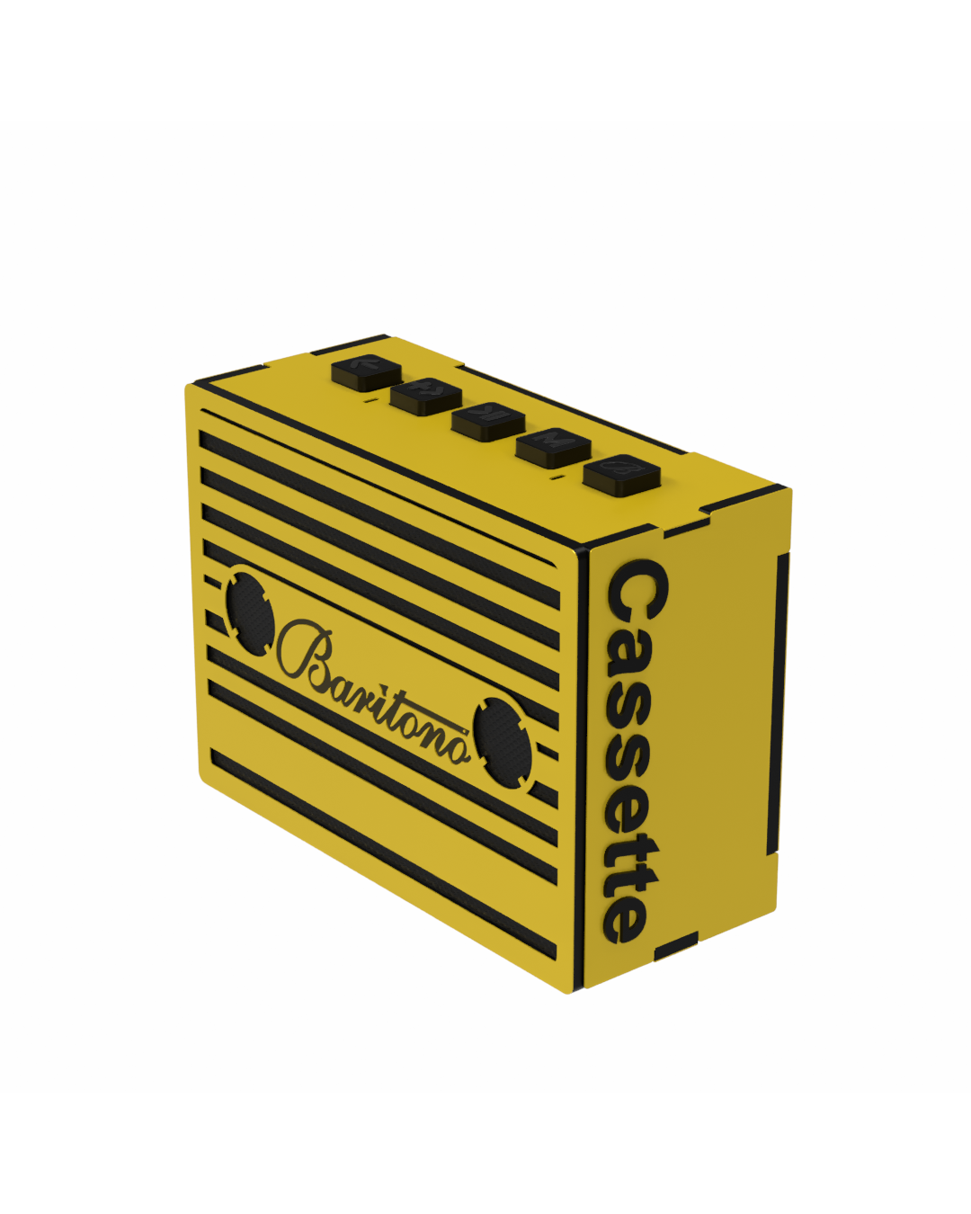 Cassette heritage Yellow 5w Wireless Speaker