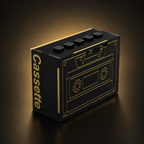 Cassette Midnight Black Wireless Speaker (5W)