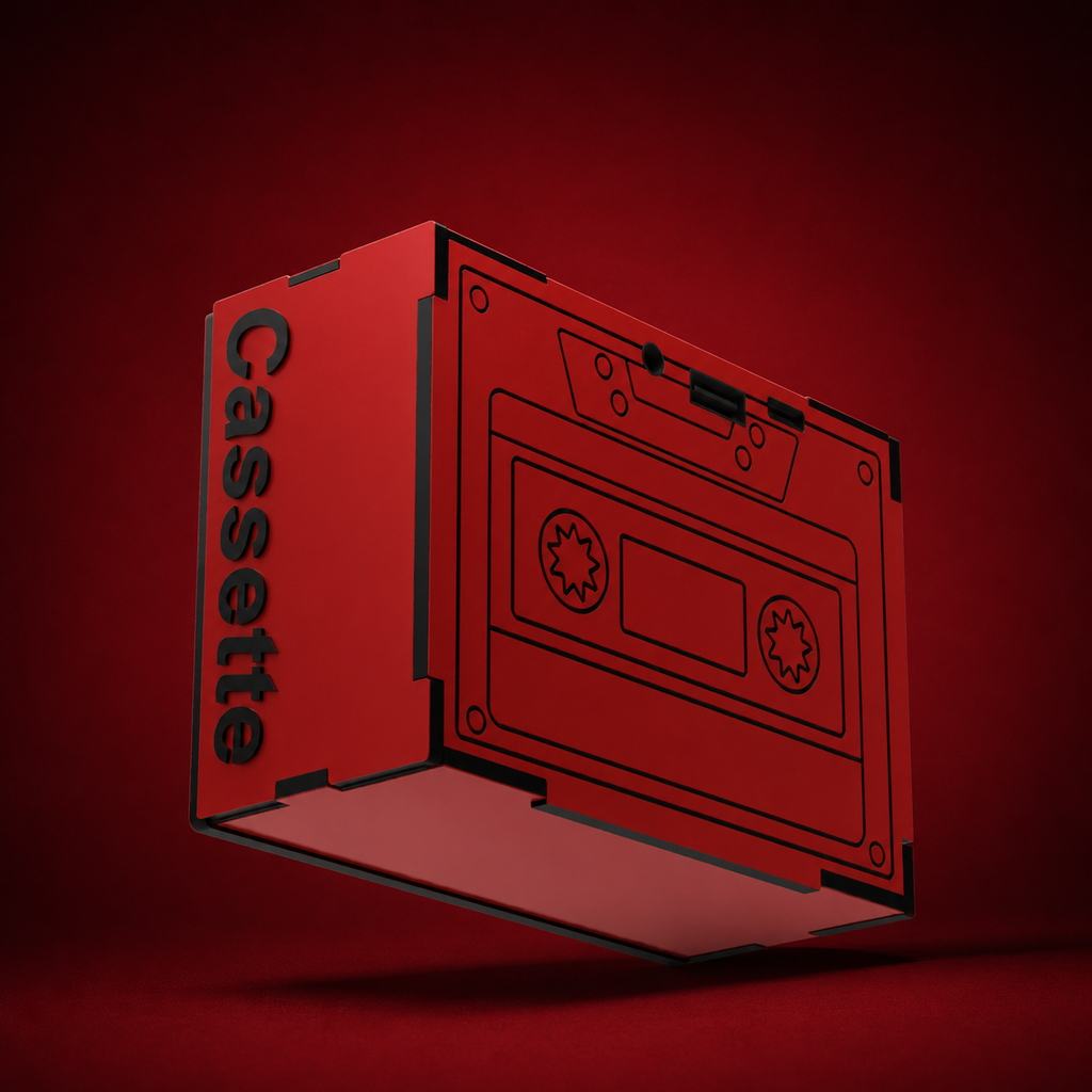 Cassette Blood Red Wireless Speaker (5W)