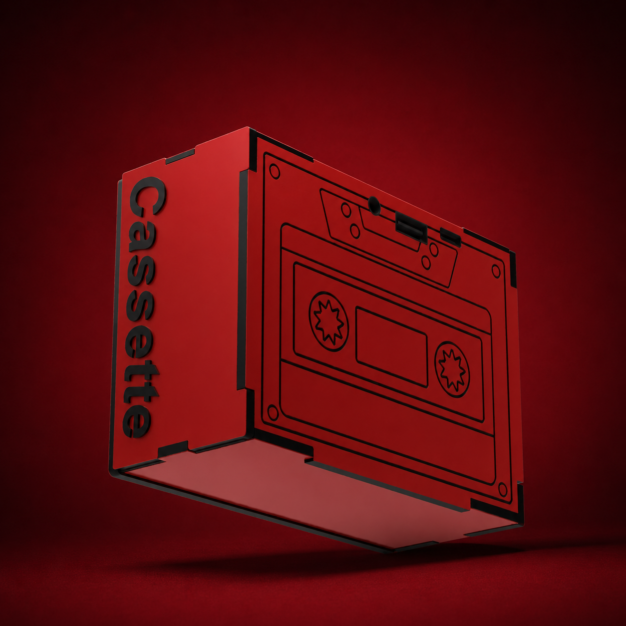 Cassette Blood Red Wireless Speaker (5W)