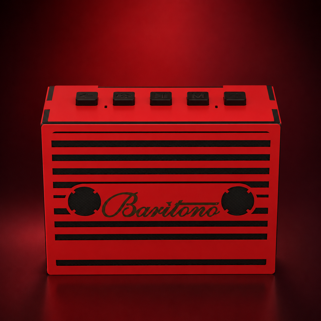 Cassette Blood Red Wireless Speaker (5W)