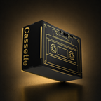 Cassette Midnight Black Wireless Speaker (5W)