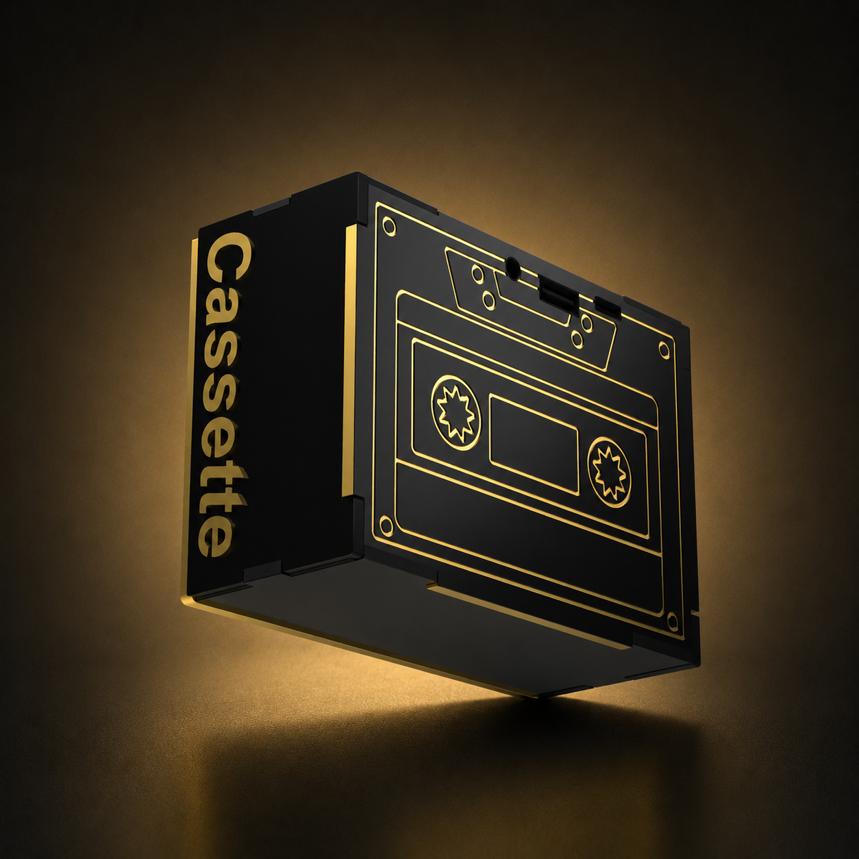 Cassette Midnight Black Wireless Speaker (5W)