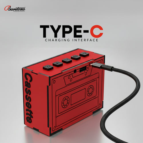cassette Blood Red 5w Wireless Speaker
