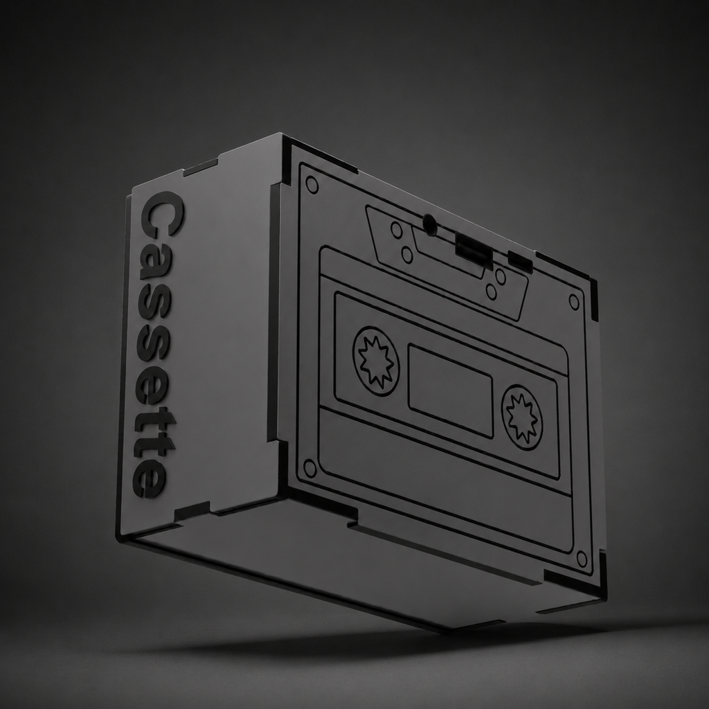 cassette Stone gray Wireless Speaker (5w)