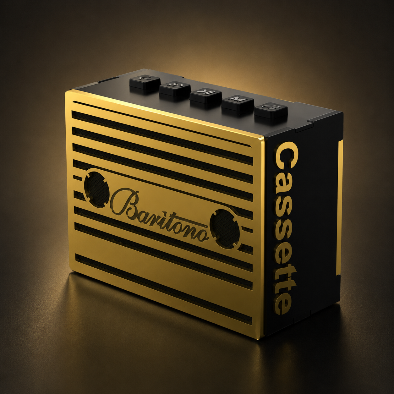 Cassette Midnight Black Wireless Speaker (5W)