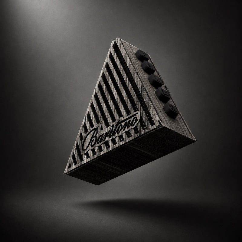 Tribe  Gray Wood 7w Wireless Speaker