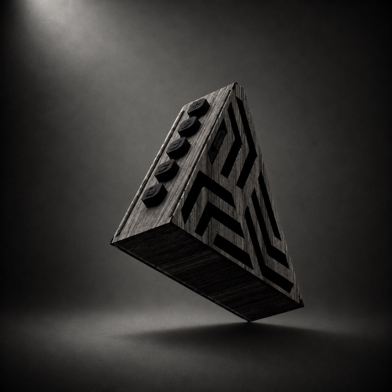 Tribe  Gray Wood 7w Wireless Speaker