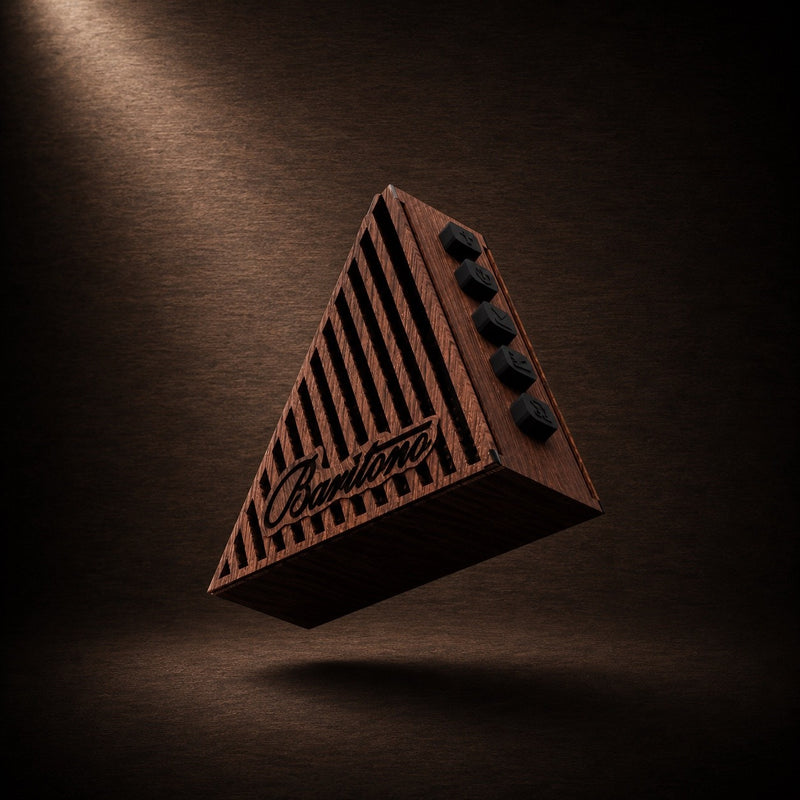 Tribe Dark Wood 7w Wireless Speaker