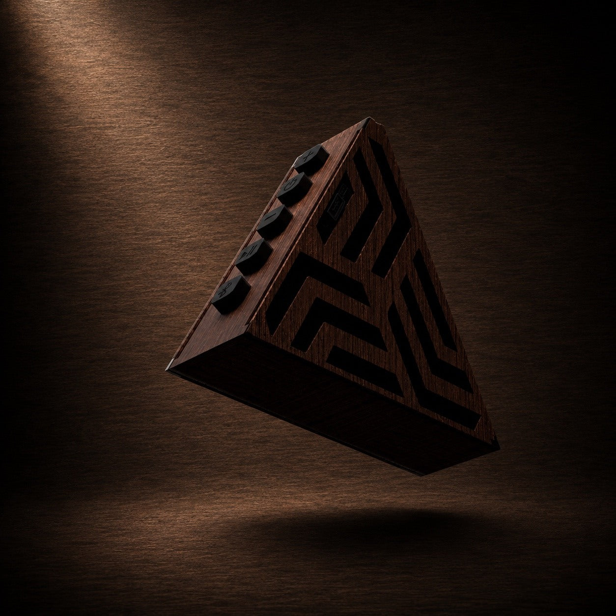 Tribe Dark Wood 7w Wireless Speaker