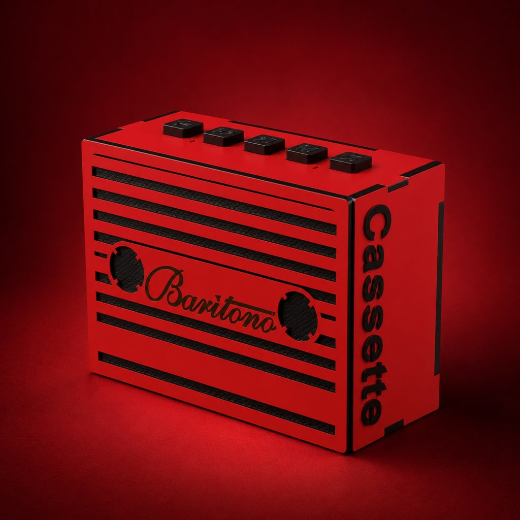 Cassette Blood Red Wireless Speaker (5W)