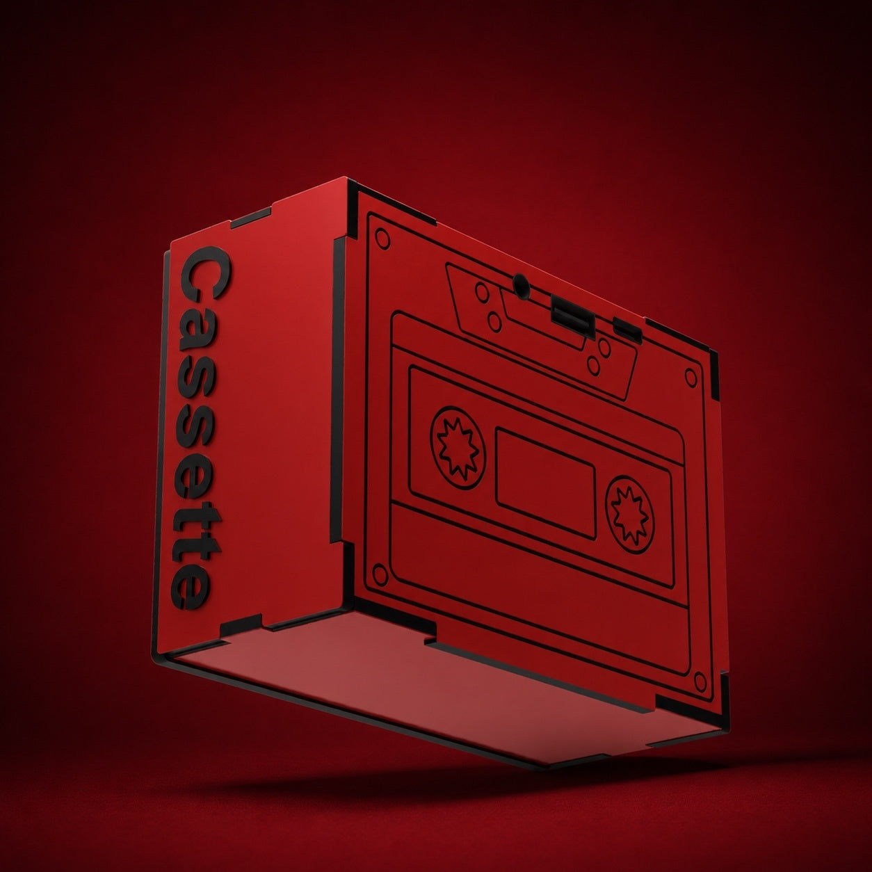 Cassette Blood Red Wireless Speaker (5W)