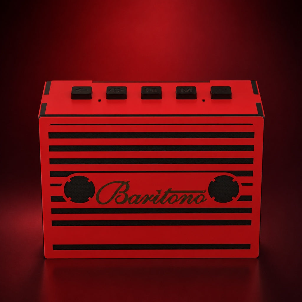 Cassette Blood Red Wireless Speaker (5W)