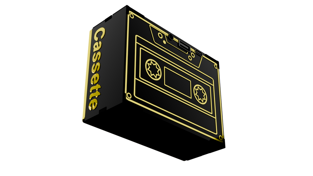 cassette Tape Midnight Black 5w wireless speaker