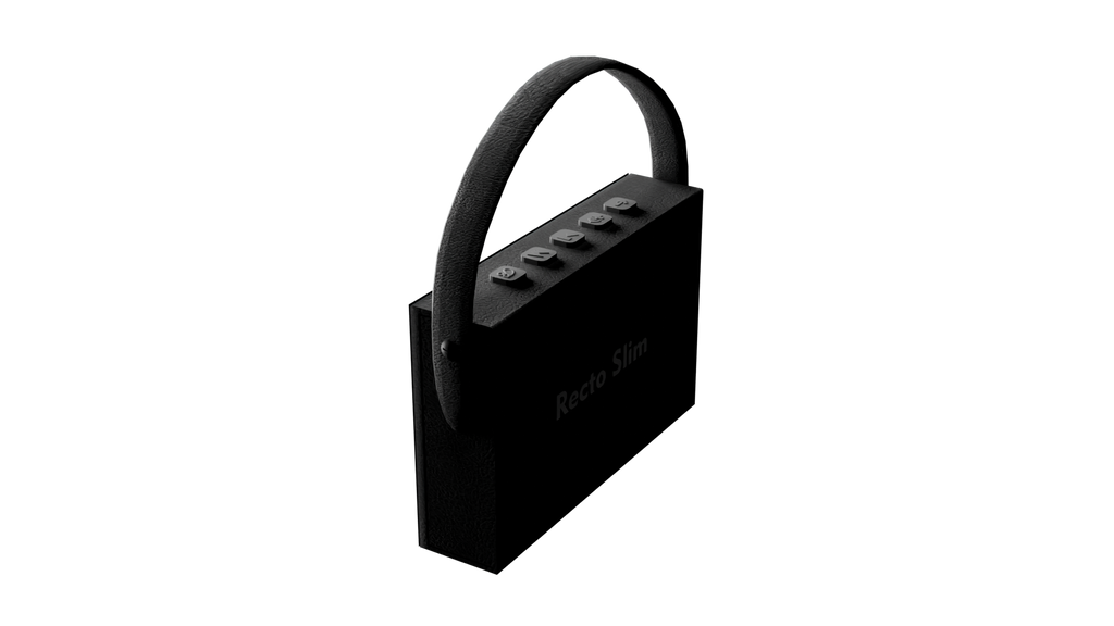 Recto-Slim Black 10w Wireless speaker