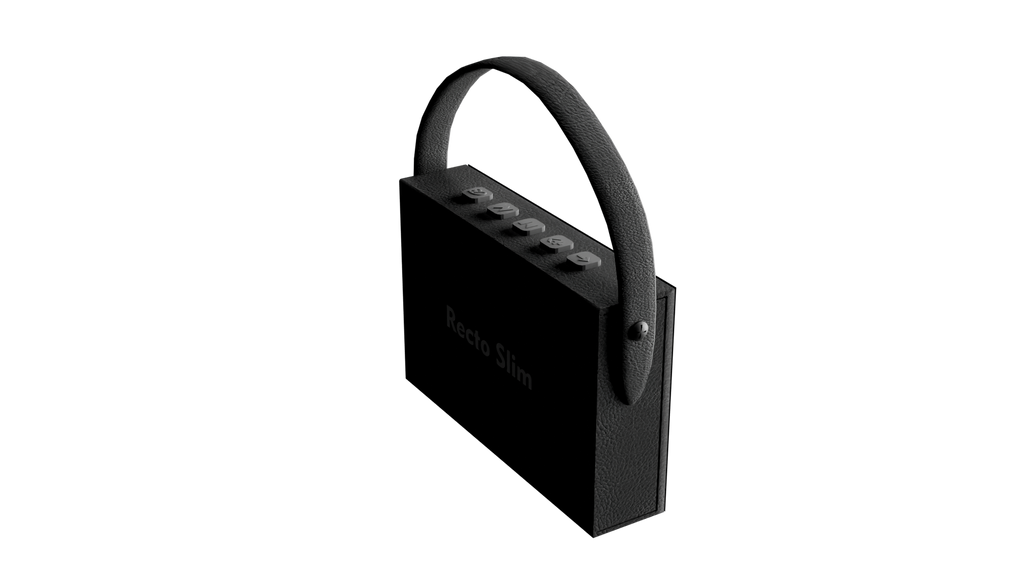 Recto-Slim Black 10w Wireless speaker