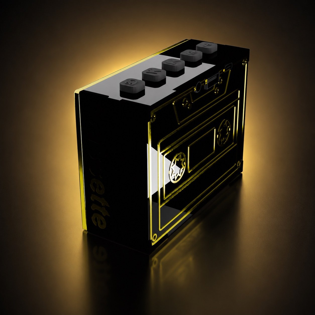 cassette Tape Midnight Black wireless speaker (5W)