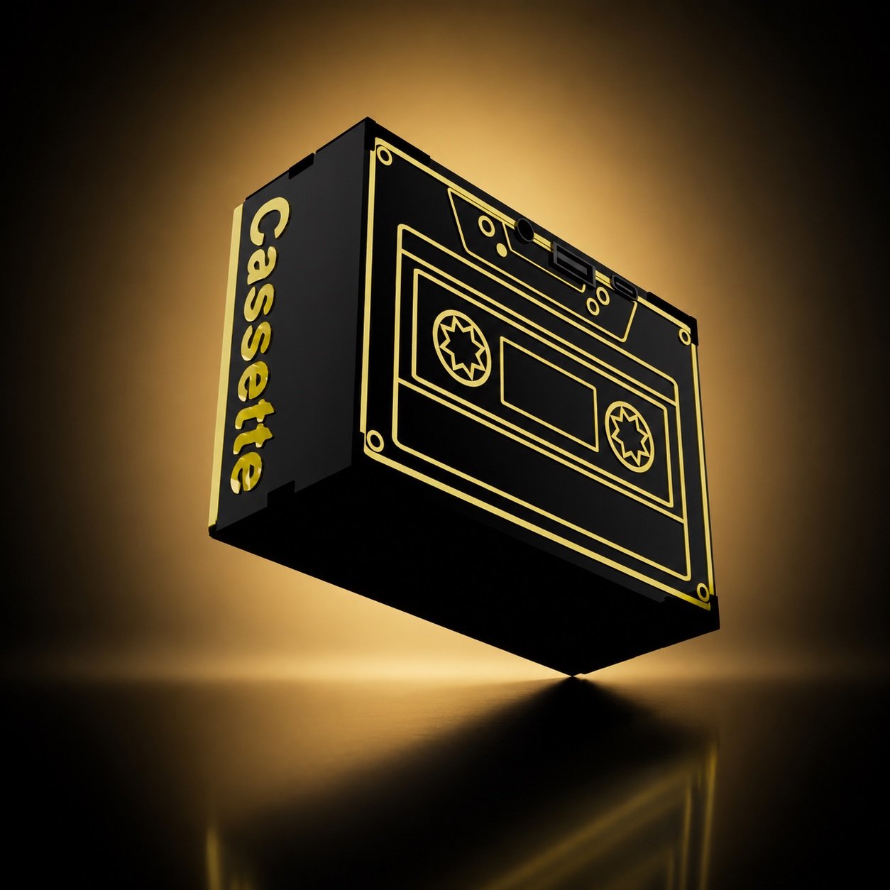 cassette Tape Midnight Black wireless speaker (5W)