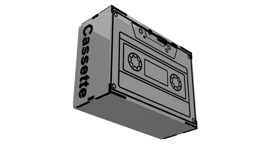 cassette Tape Chrome Gray 5w wireless speaker